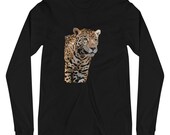 Jaguar Long Sleeve Shirt, Jaguar Shirt, Wildlife Shirt, Wildlife Long Sleeve Shirt, Jaguar Lover Gift , Wildlife Lover Gift, Unisex Shirt