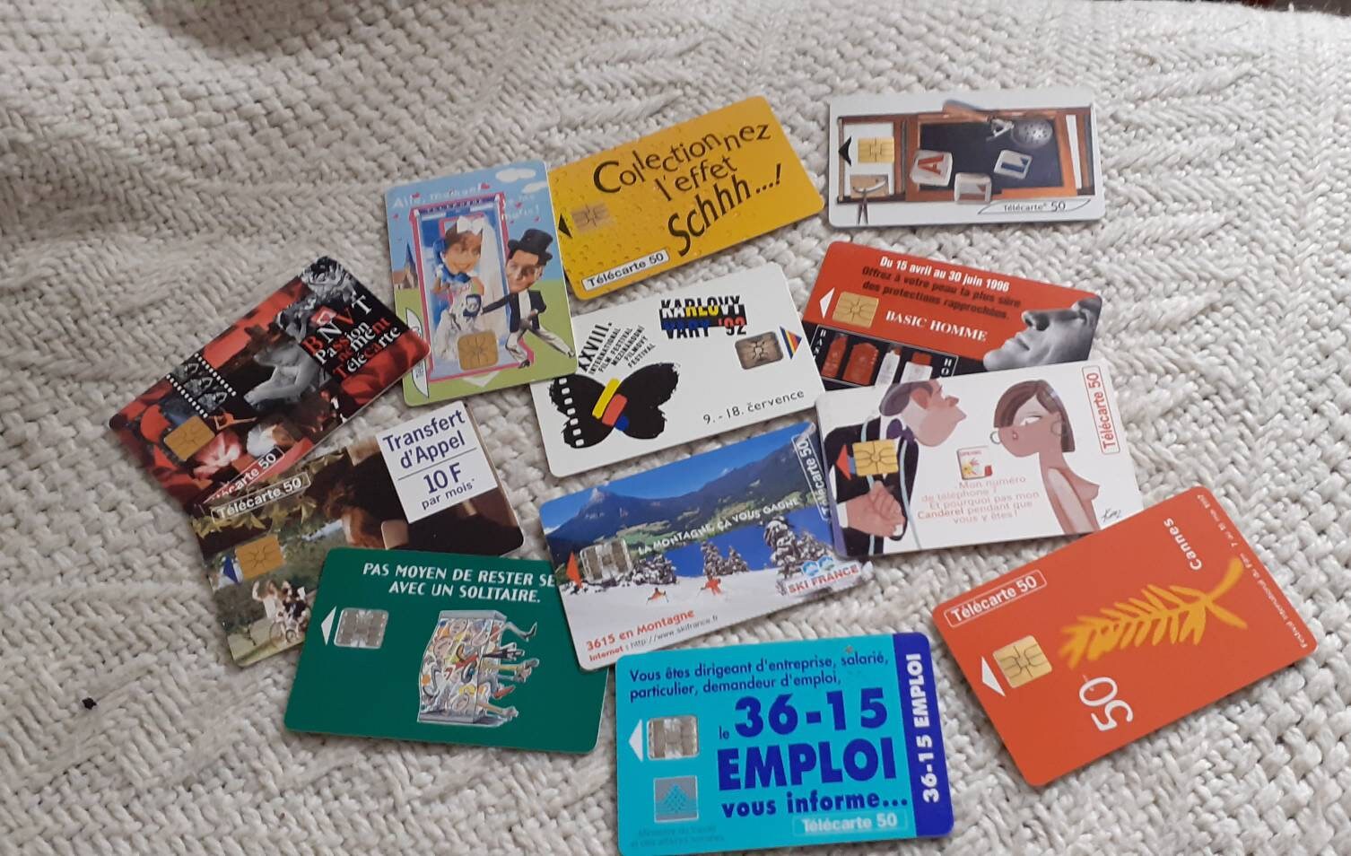Lot 12 old phone cards/free mailing to France per letter Etsy