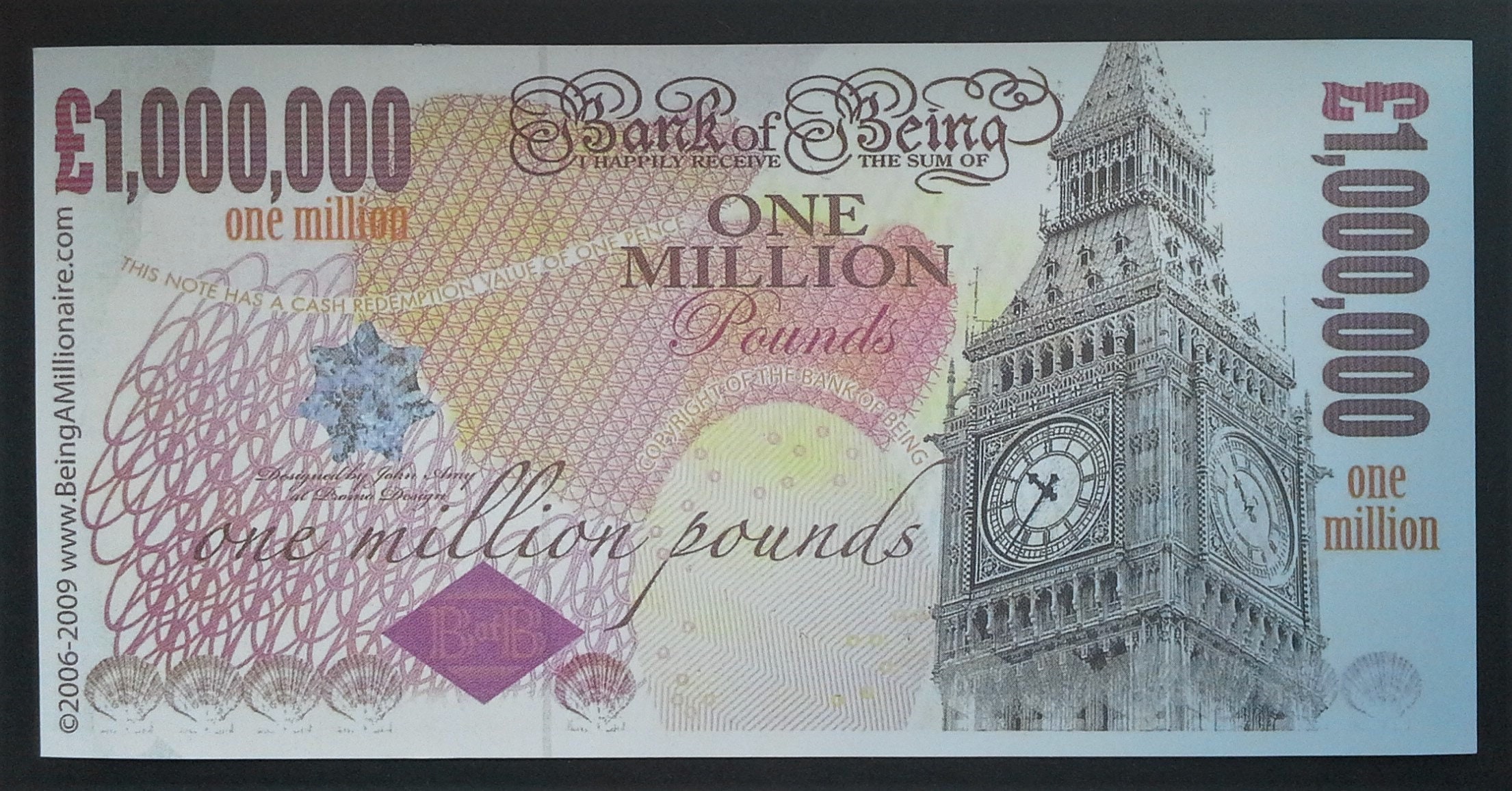Novelty Million Pound Note Free Shipping Etsy