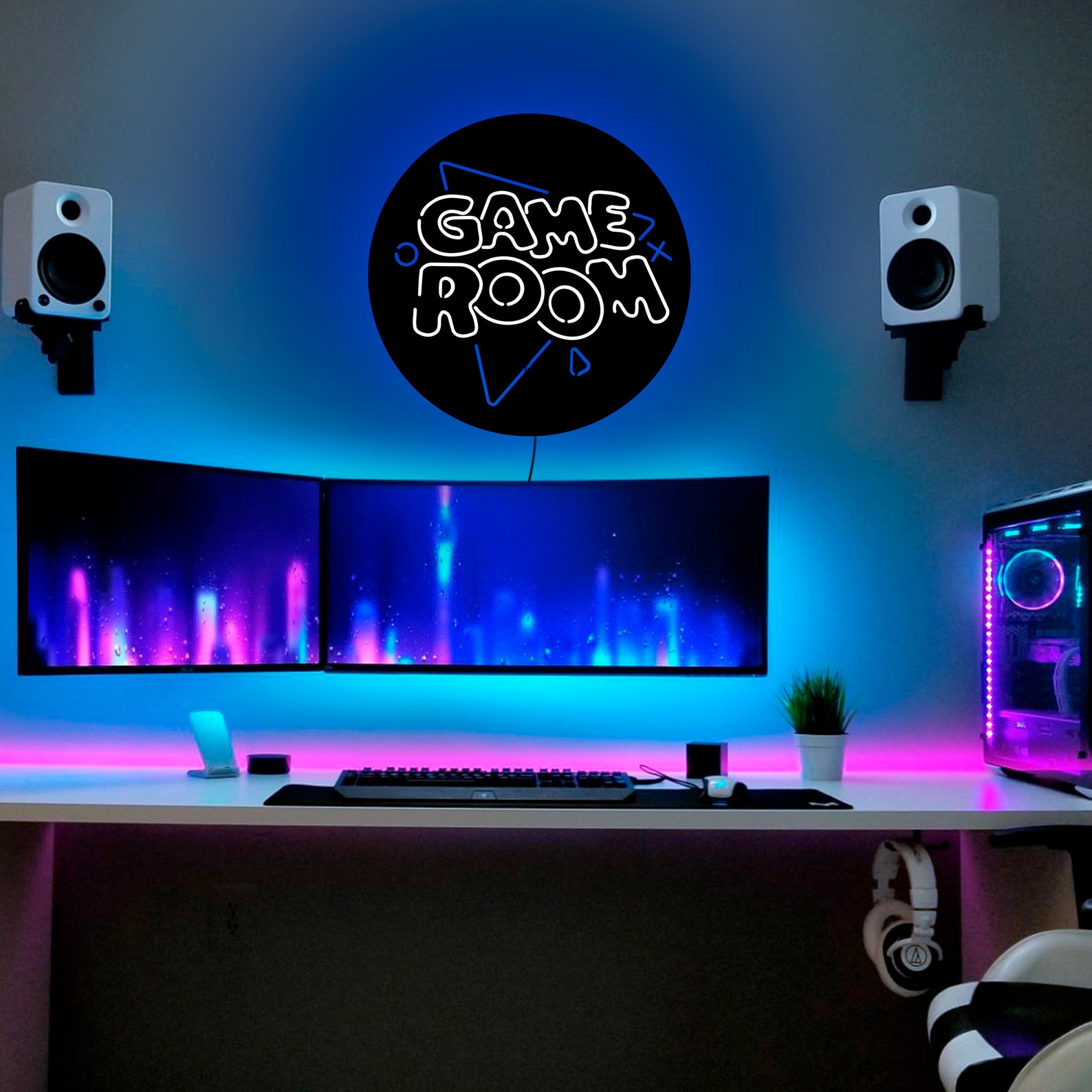 Game Room Neon Sign Game Room Led Sign Game Room Led Lights Etsy