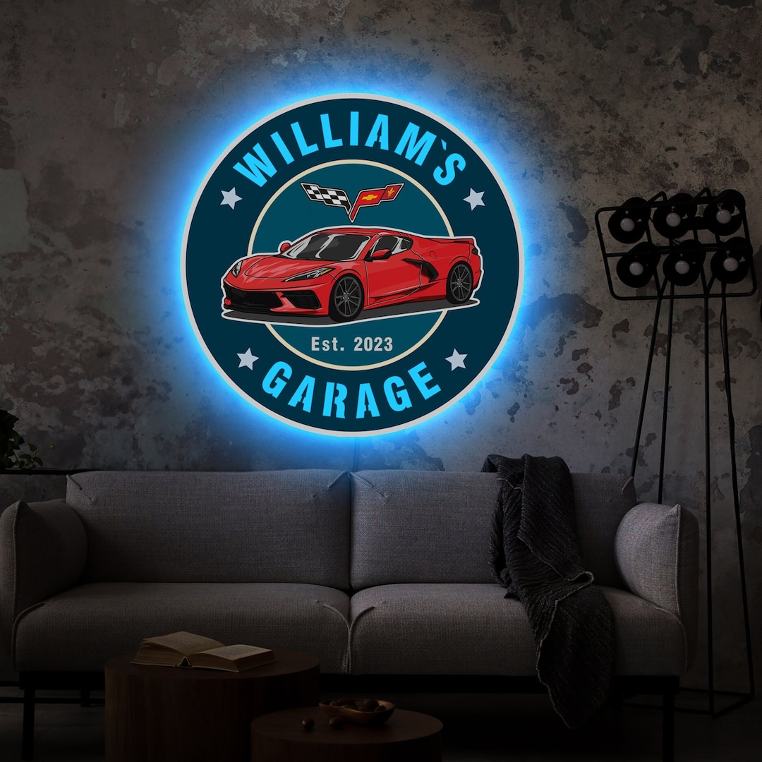 Enseigne Métal Personnalisée Rat Rod - Décoration Murale Garage, Texte Sur Mesure, Neuf