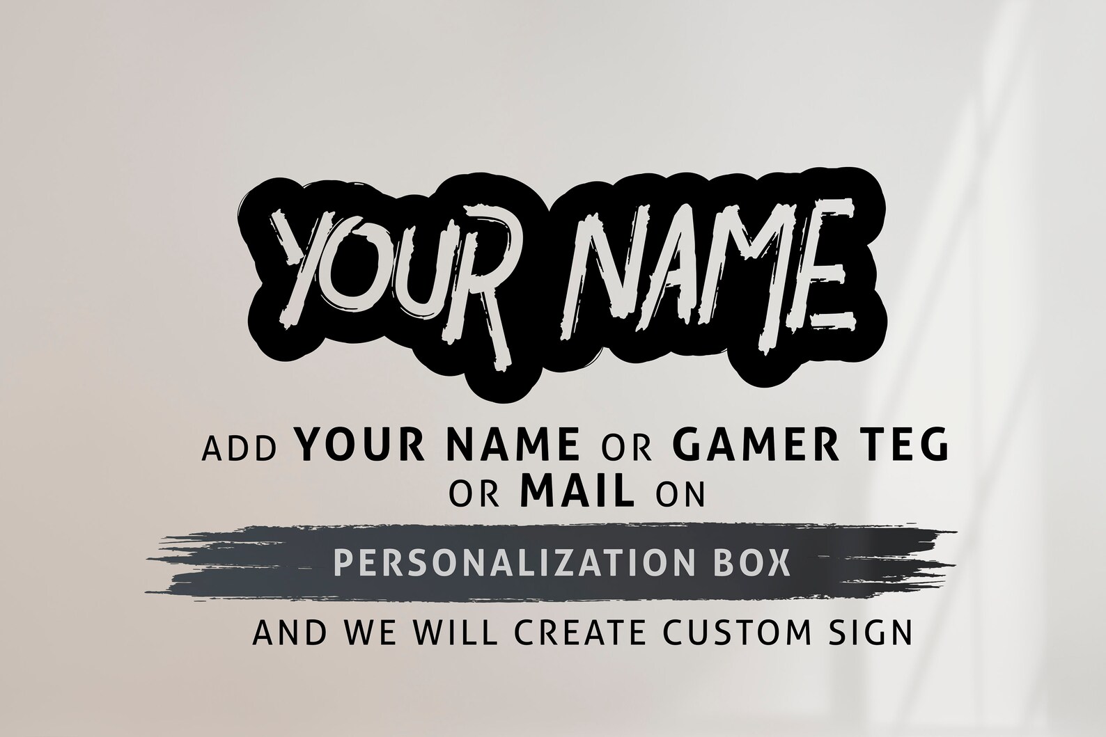 Gamer Tag Neon Sign Custom Gamer Tag Led Sign Gamer Name Etsy