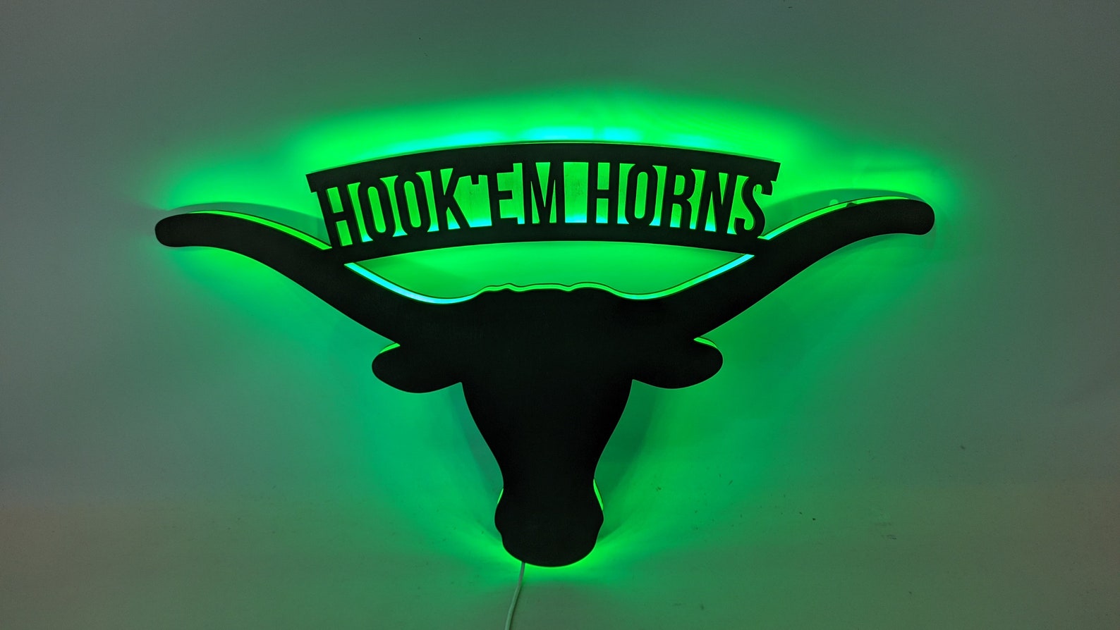 Texas Longhorns Light Longhorns Sign LED Texas Longhorns Led Etsy