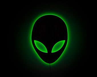 Alien light, Alien led light, Alien lamp, Alien night light, Alien neon sign, UFO light, Neon Alien Light, Neon Ufo Light, Neon Sign Sci-Fi