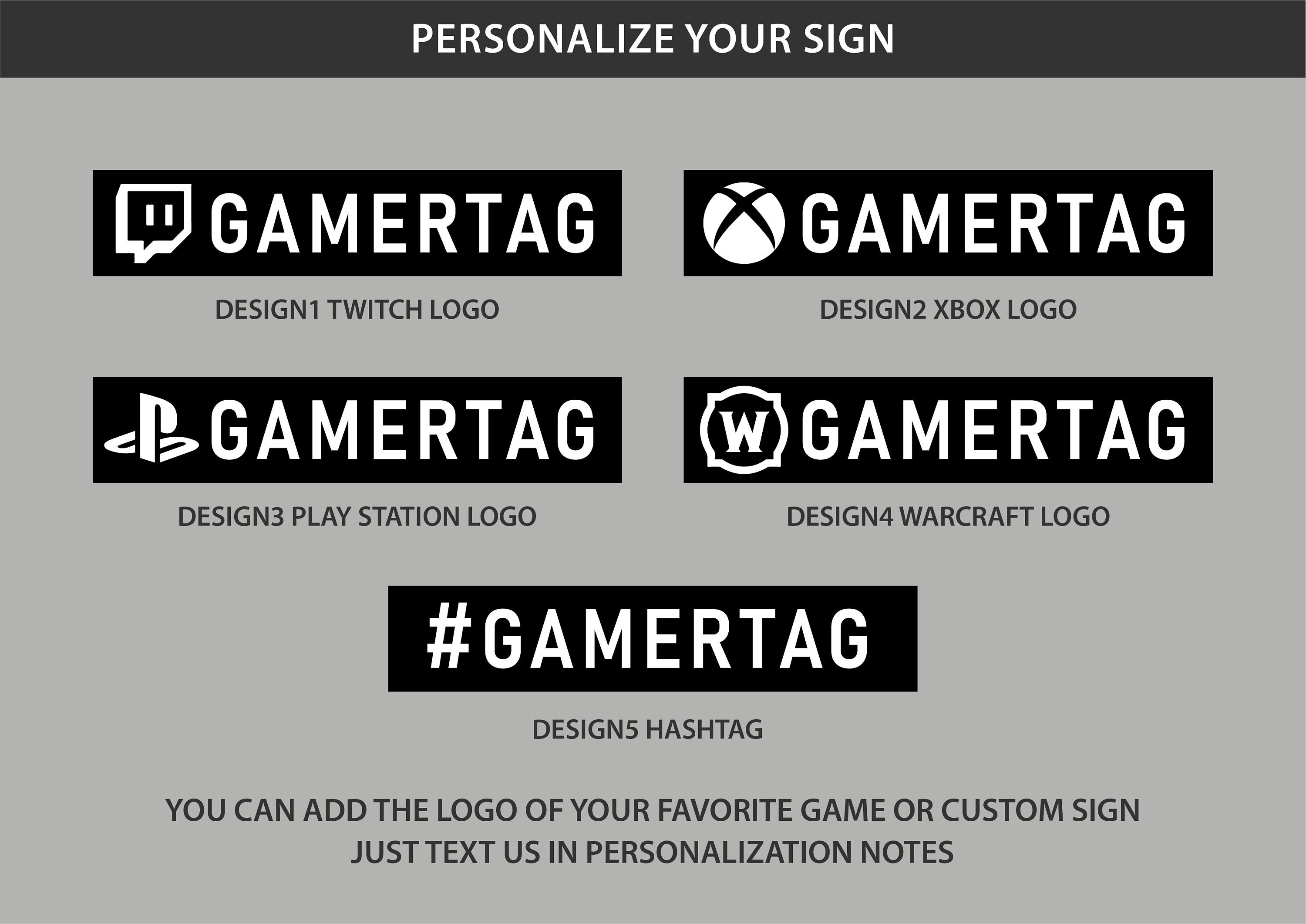 Custom Gamertag Sign Gamer Tag Neon Sign Gamer Tag Led Sign - Etsy