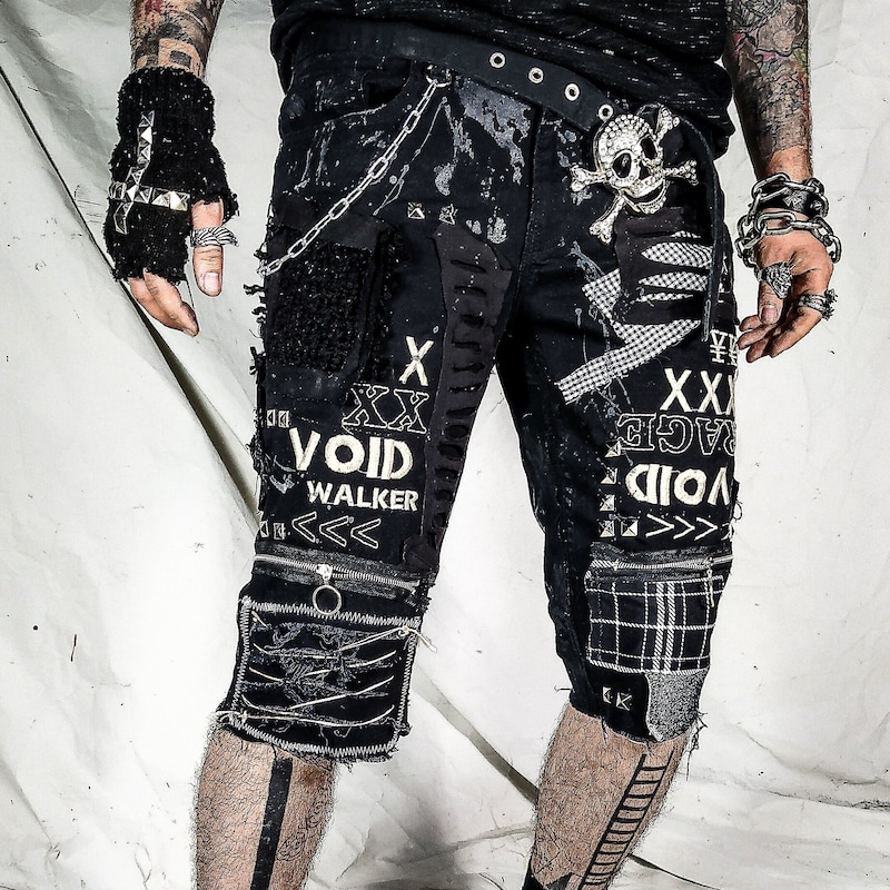 Custom Punk Shorts Etsy