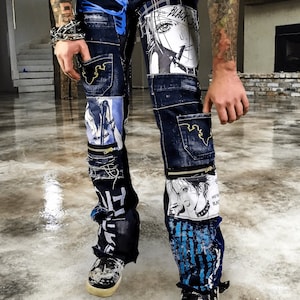 Custom handmade anime manga harajuku kawaii japanese retro rock cosplay crust festival grunge vegan cyber