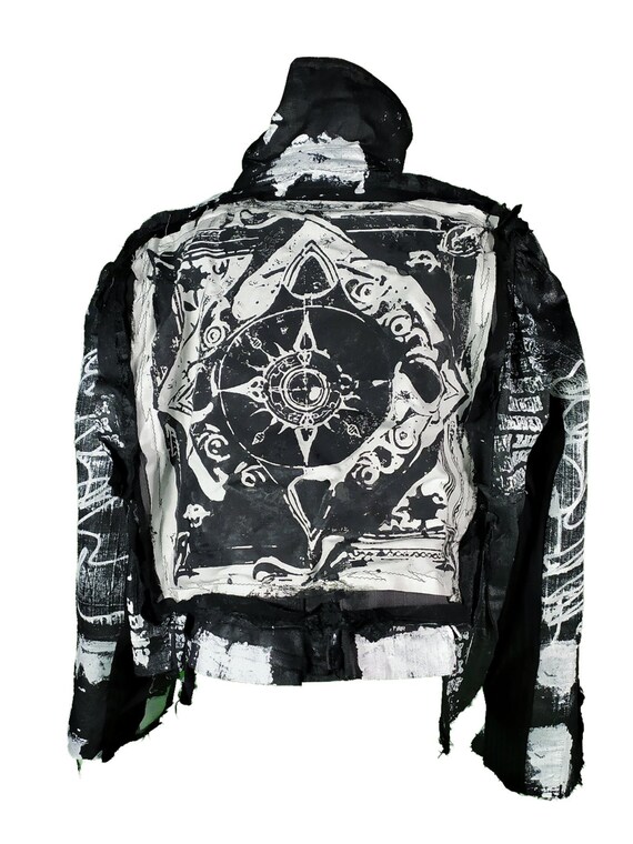 Goth jean jacket hot sale