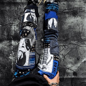 Individuell angefertigte Anime Manga japanische Harajuku kawaii Rock Punk Metal Crust Festival Hose Vegan Cyber