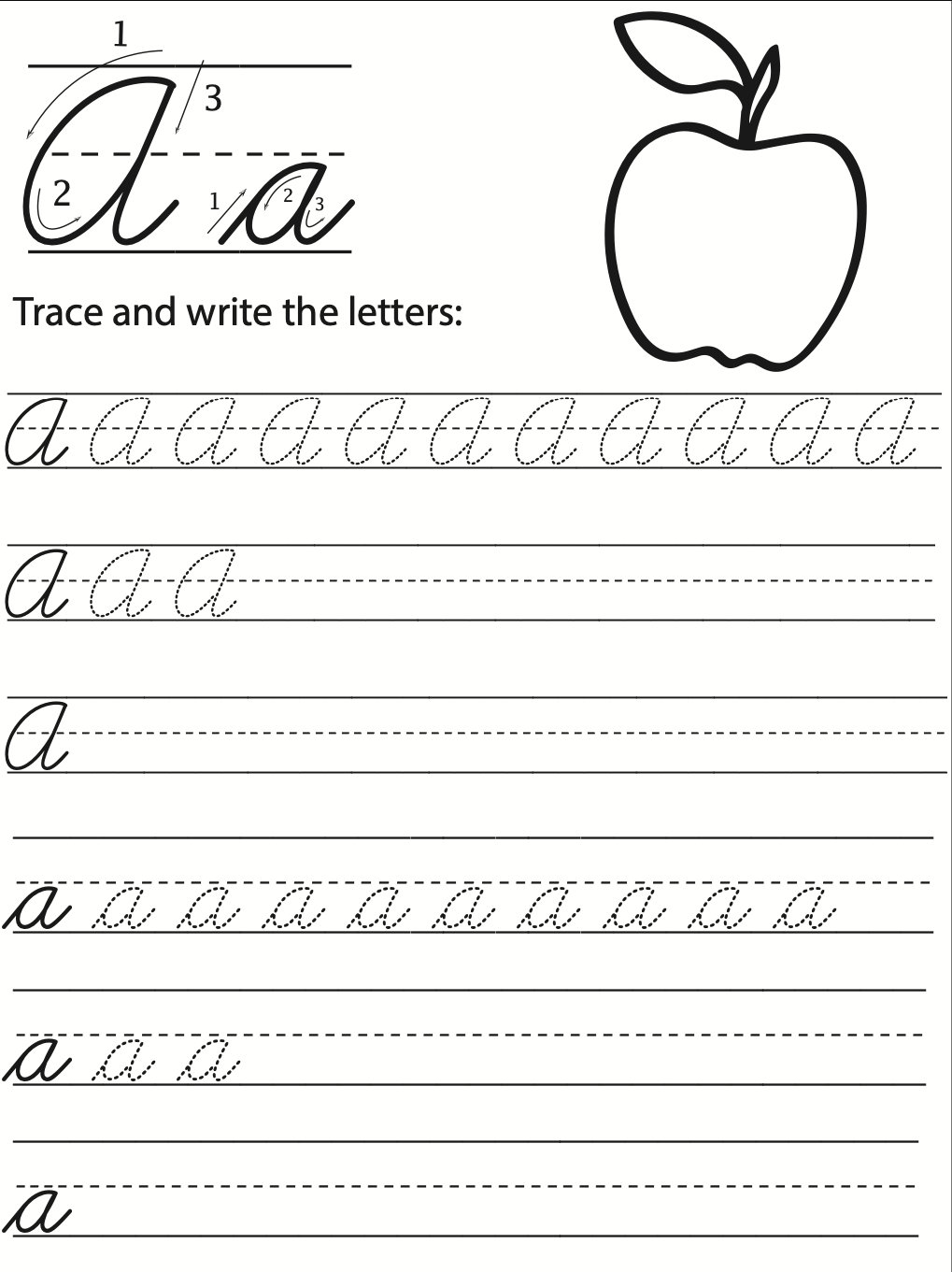 Cursive Workbook 114 Pages INSTANT DOWNLOAD Practice Words Handwriting ...