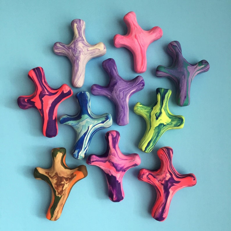 Cross Clay Handmade Medium Select Color Made to Order Etsy