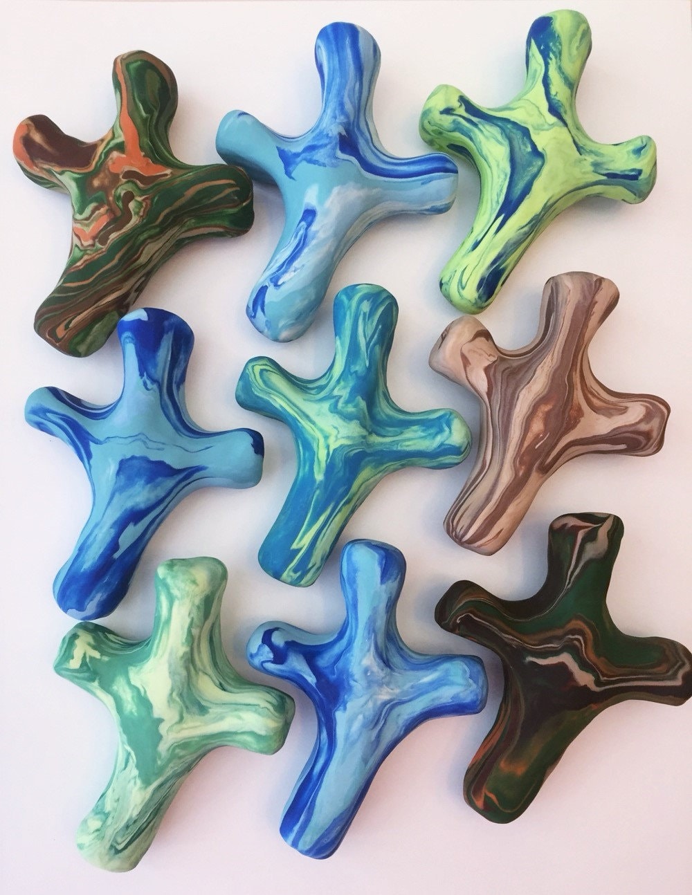 Handmade Clay Cross Large Christian Gift Handheld Etsy