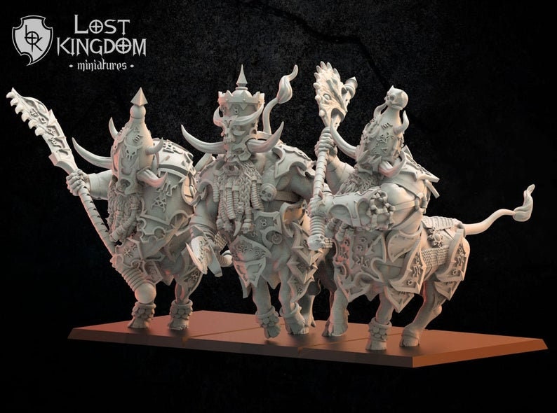 Grupo de comandos inmortal magmhorin por perdido Kingdom Miniatures infernal enanos 
