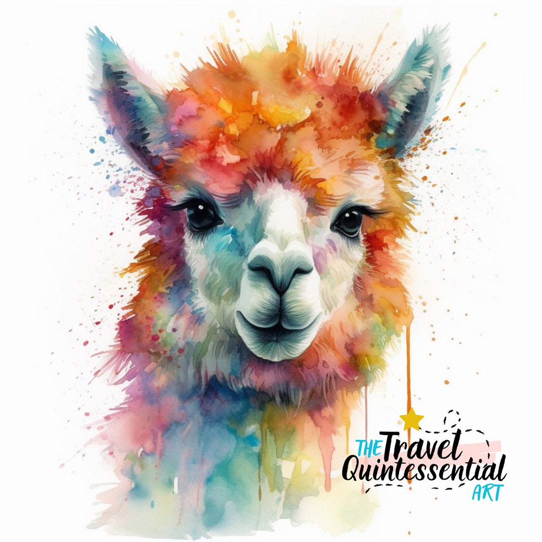 Alpaca Canvas Art Printable Digital Art (36x36) ALP004 - Etsy