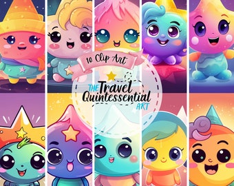 Stars Cartoon Digital Art SETST001