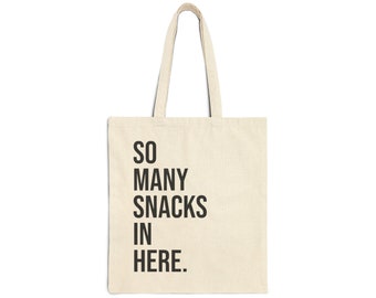 Cotton Canvas Tote Bag Minimalist Funny