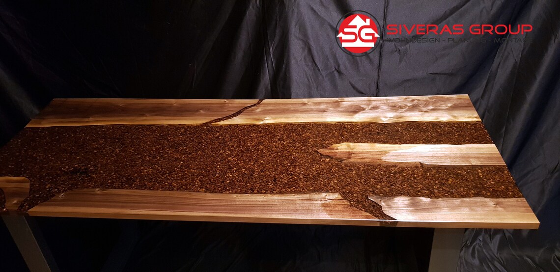 Coffee Beans Epoxy Table Home Deco Etsy