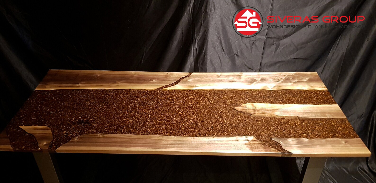 Coffee Beans Epoxy Table Home Deco Etsy