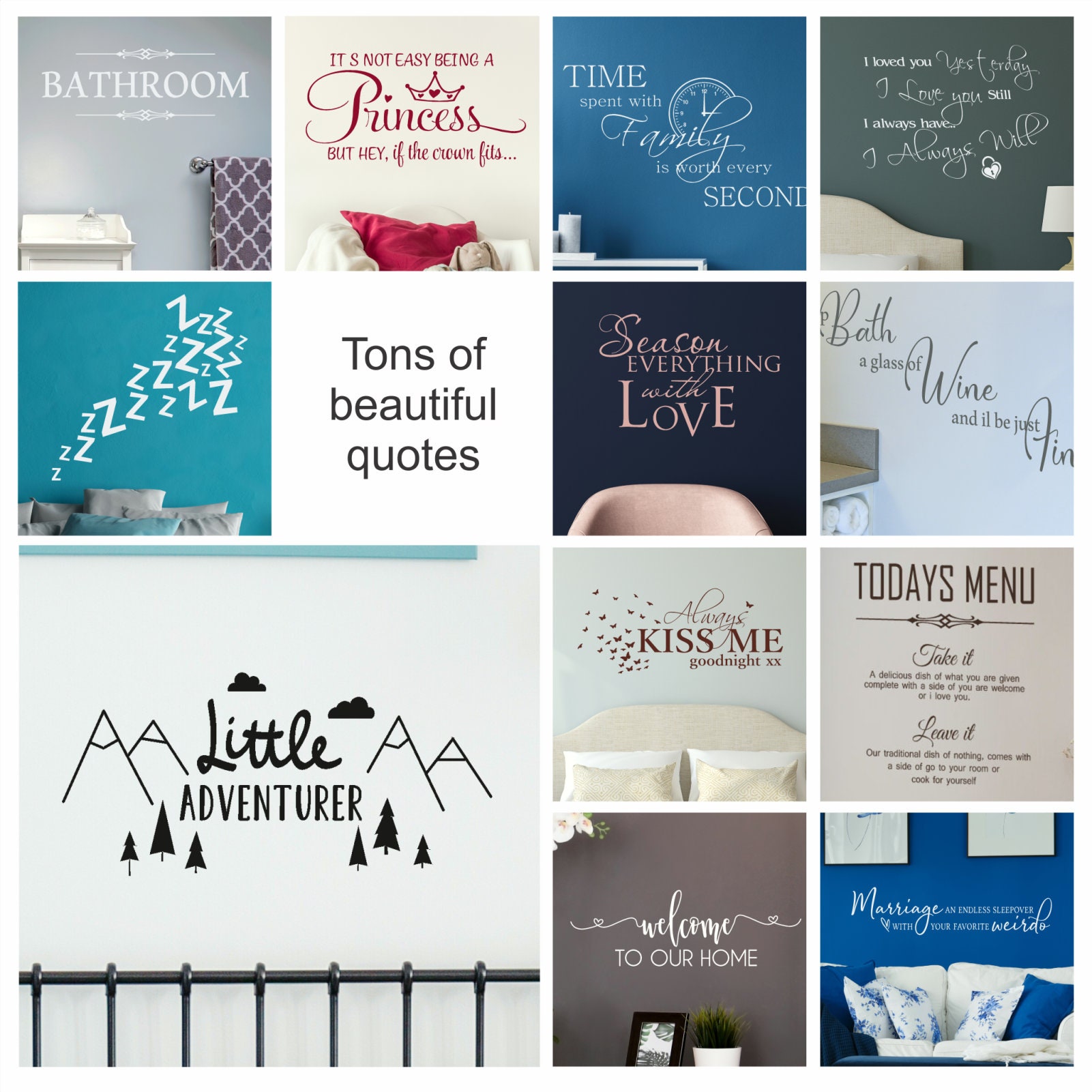 Home Décor Wall Décor removable complete with application tape Every love  story wall sticker diy self adhesive romance quote decal art transfer  img.hospital
