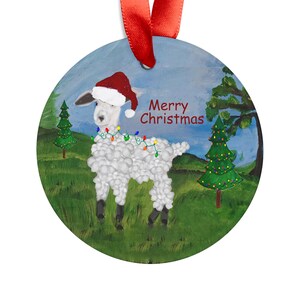 Weihnachtsschaf Acryl Ornament: Weihnachtsbaum Dekoration