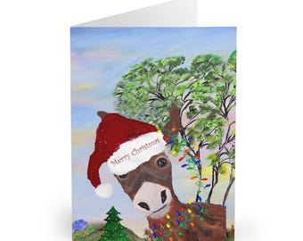 Breyer Mischief the Holiday Donkey 2002 Vintage Santa Christmas