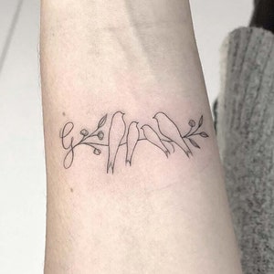 Beautiful Birds Family Tattoo Design  Meaningful Family Tattoos   Meaningful Tattoos  Crayon