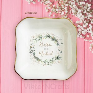 Engagement Ring Dish-Wedding Ring Dish-Engagement Gift For Her,Friend-Wedding Gift For Bride-Personalize Ring Holder-Dish Ring-Ring Trinket