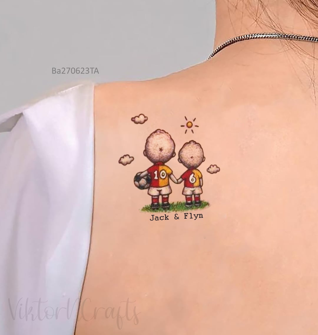 Brothers Temporary Tattoo, Meaningful Sibling Tattoo Gift for Brothers
