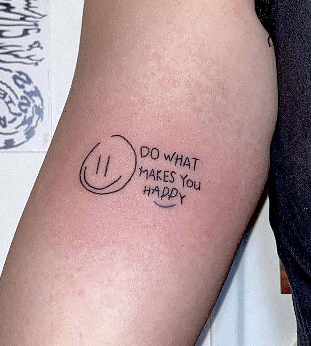 Happiness Quote Tattoos