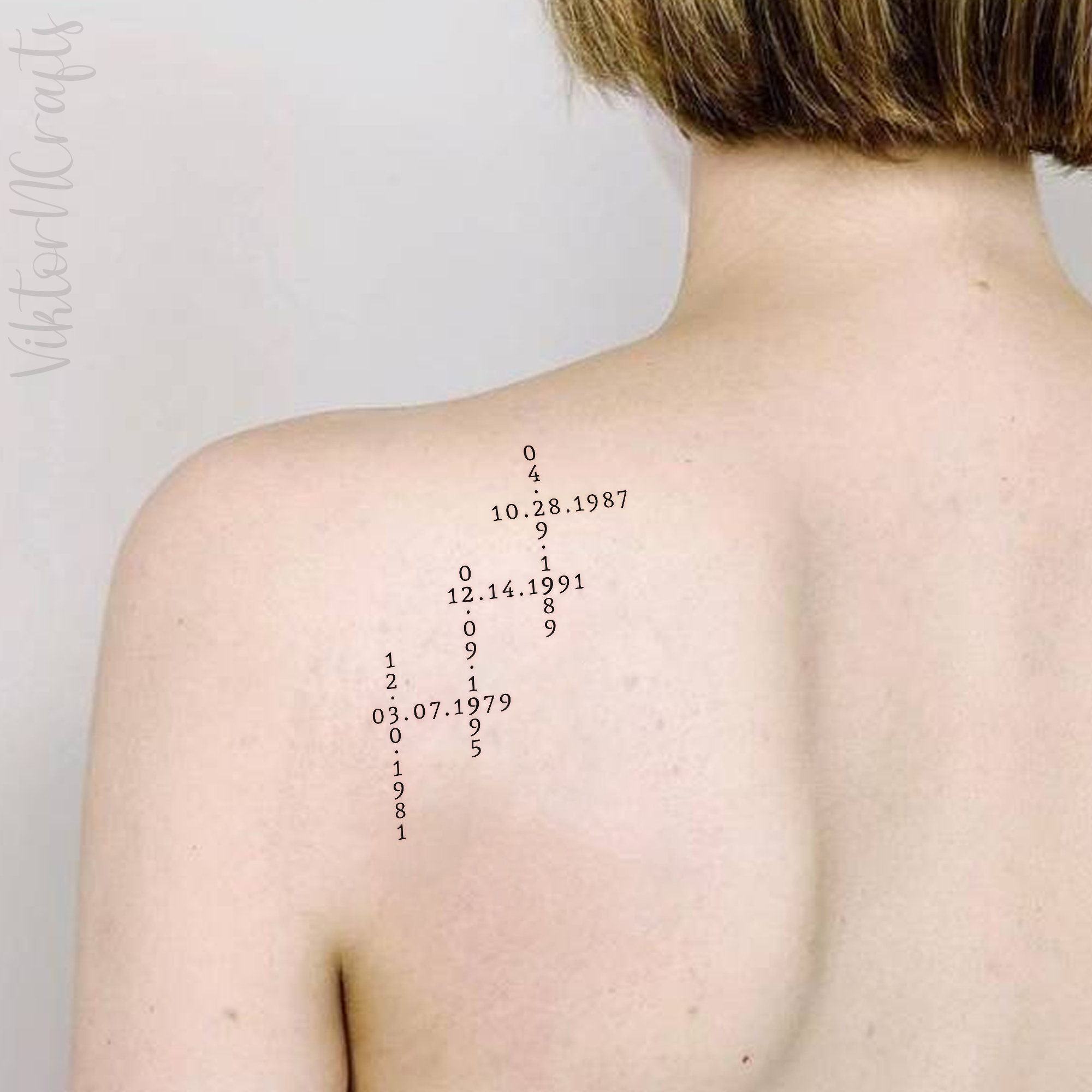 Tattoos with Names and Dates That Tell Your Story