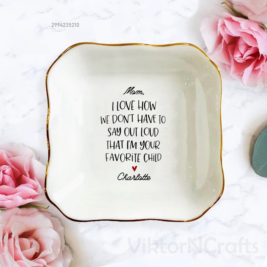 Custom Trinket Dish-personalized Jewelry Holder-i Love How We Don't ...