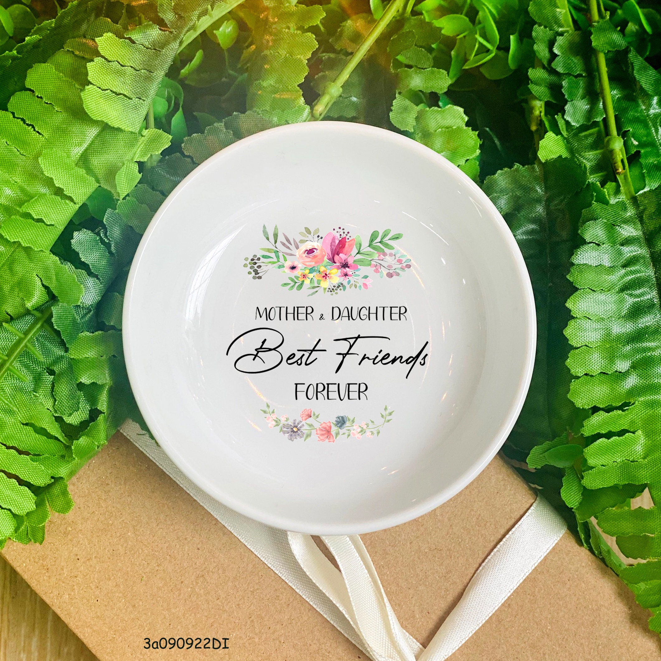 Custom Jewelry Dish-Personalized Jewelry Dish-Mother And Daughter Best Friend Forever Dish-Ring Dish-Personalized Gift-Gift For Mom,Mother