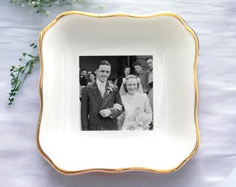 Custom Photo Trinket Dish-Personalized Jewelry Dish-Gift For Wife-Mom Birthday-Custom Ring Dish-Jewelry Tray-Custom Photo Gifts-Photo Dish