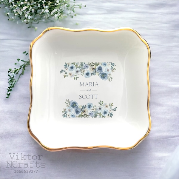 Engagement Ring Dish-Wedding Ring Dish-Wedding Anniversary Gifts For Wife-Wedding Favors Gift-Personalized Wedding Gifts For The Couple