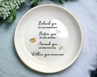 Personalized Graduation Ring Dish: Class of 2025, Gift For Sisters, Nurse Graduation Present