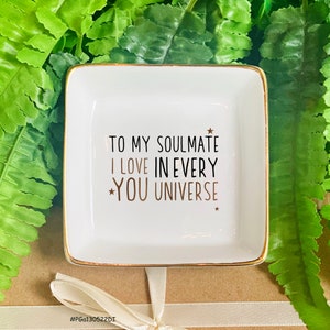 Bijoux « Je t'aime dans tous les univers » pour mon âme sœur Bague âme sœur personnalisée Cadeaux « âme sœur » pour une meilleure amie : Cadeaux d'anniversaire