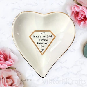 Ein Bonus Mama wie Sie Angepasste Ringschale, personalisiertes Geschenk, Muttertagsgeschenk für Mama, Mama, Bonus Mama Geschenk, Mutter und Tochter, Schwiegermutter Geschenk