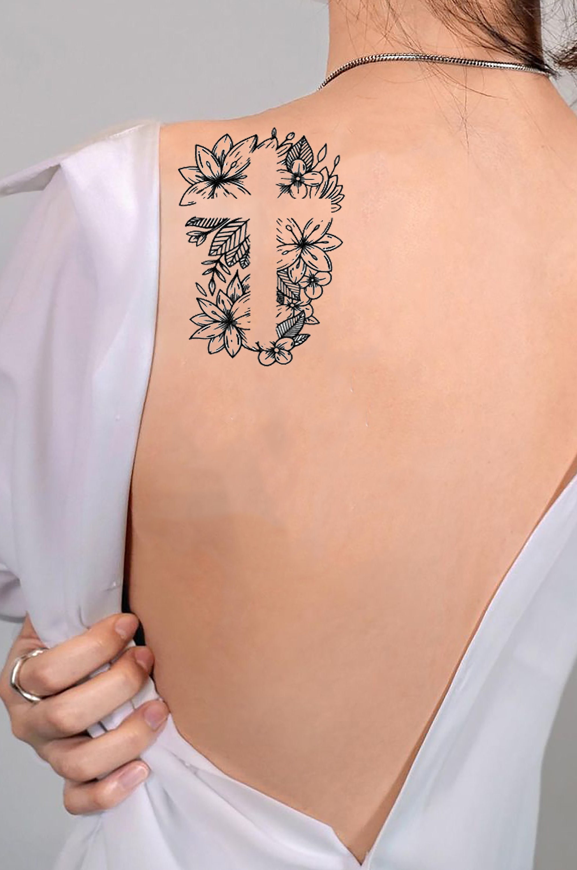 Cross and Floral Temporary Tattoo Sticker Floral Tattoo for - Etsy Hong Kong Cross and Floral Temporary Tattoo Sticker Floral Tattoo for - Etsy Hong Kong