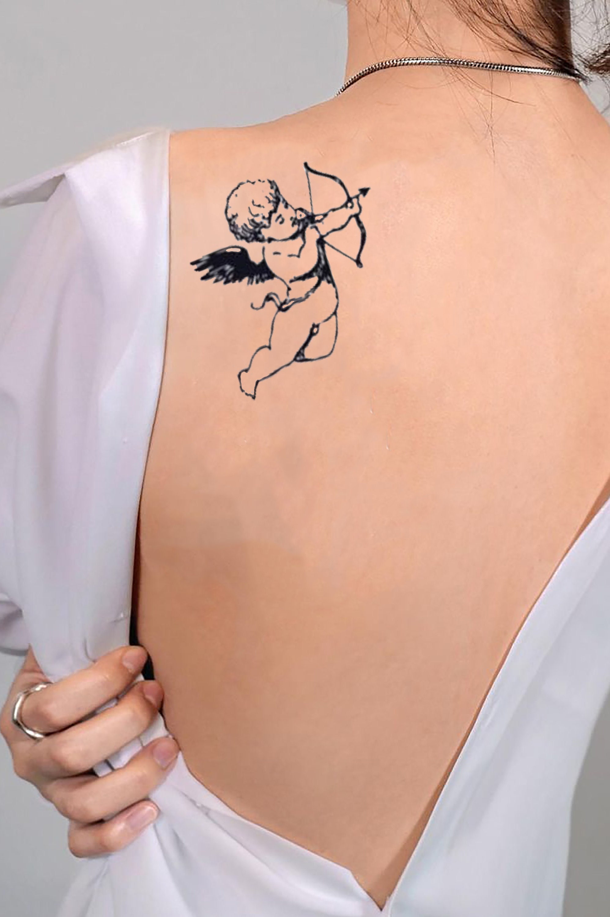 Angel Baby Tattoo - Etsy Angel Baby Tattoo - Etsy
