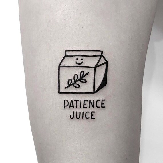Soyez Patient Avec Vous Meme Un Tatouage Damour De Soi Etsy France