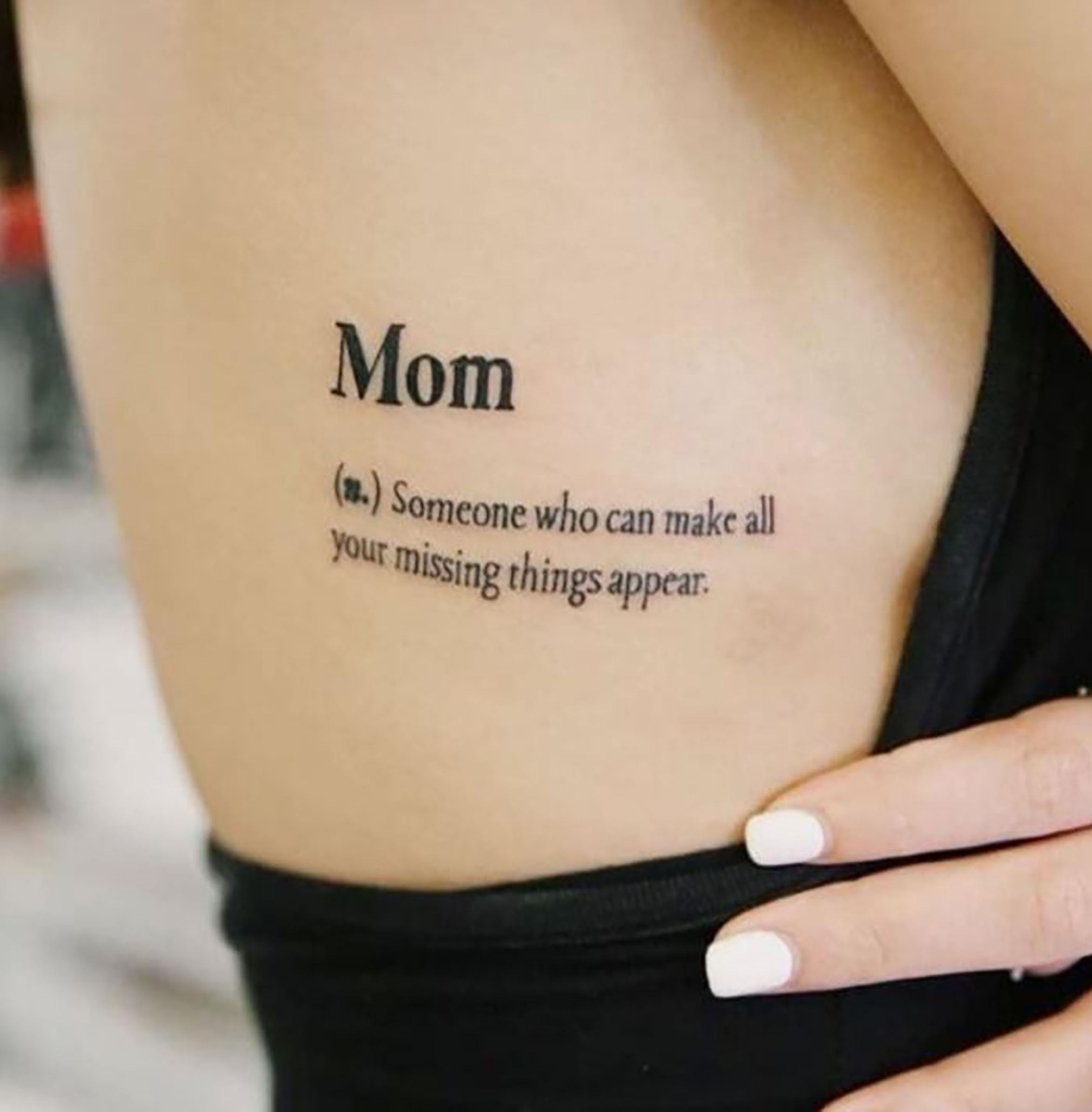 Mom tattoo style lettering Royalty Free Vector Image