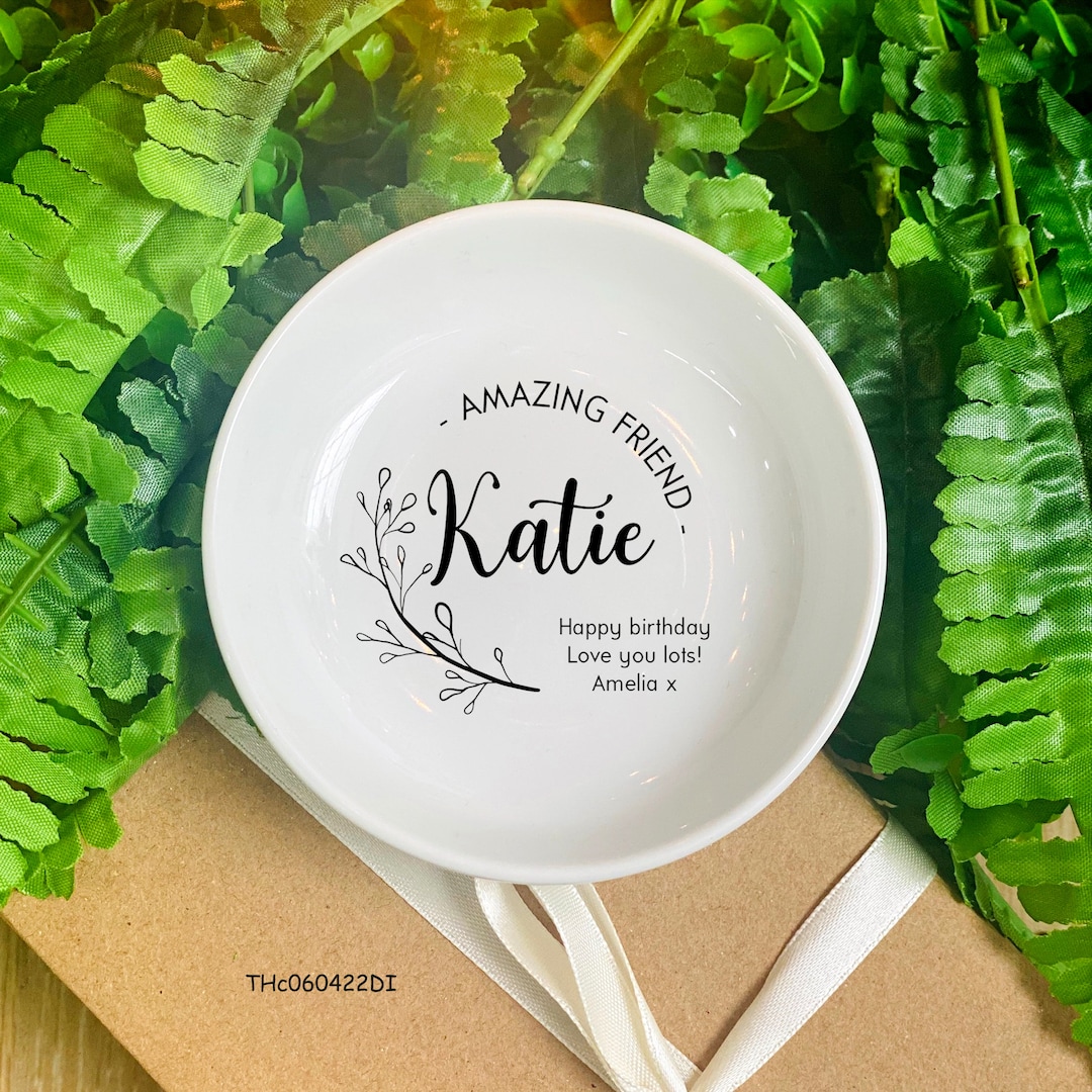Personalized Jewelry Dish-amazing Friend Ring Dish-birthday Gift for ...