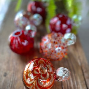 Red Glass Hummingbird Feeder - Choose your favorite!