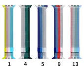 Rainbow Strap For Apple Watch Pride Strap With Buckle For Apple Watch Soft Silicone Fits Series 6 5 4 3 2 1 SE 38mm 40mm 42mm and 44mm