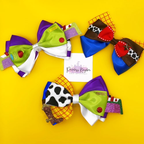 Buzz Lightyear Bow Disney Hair Bow Toy Story Toy Story Etsy