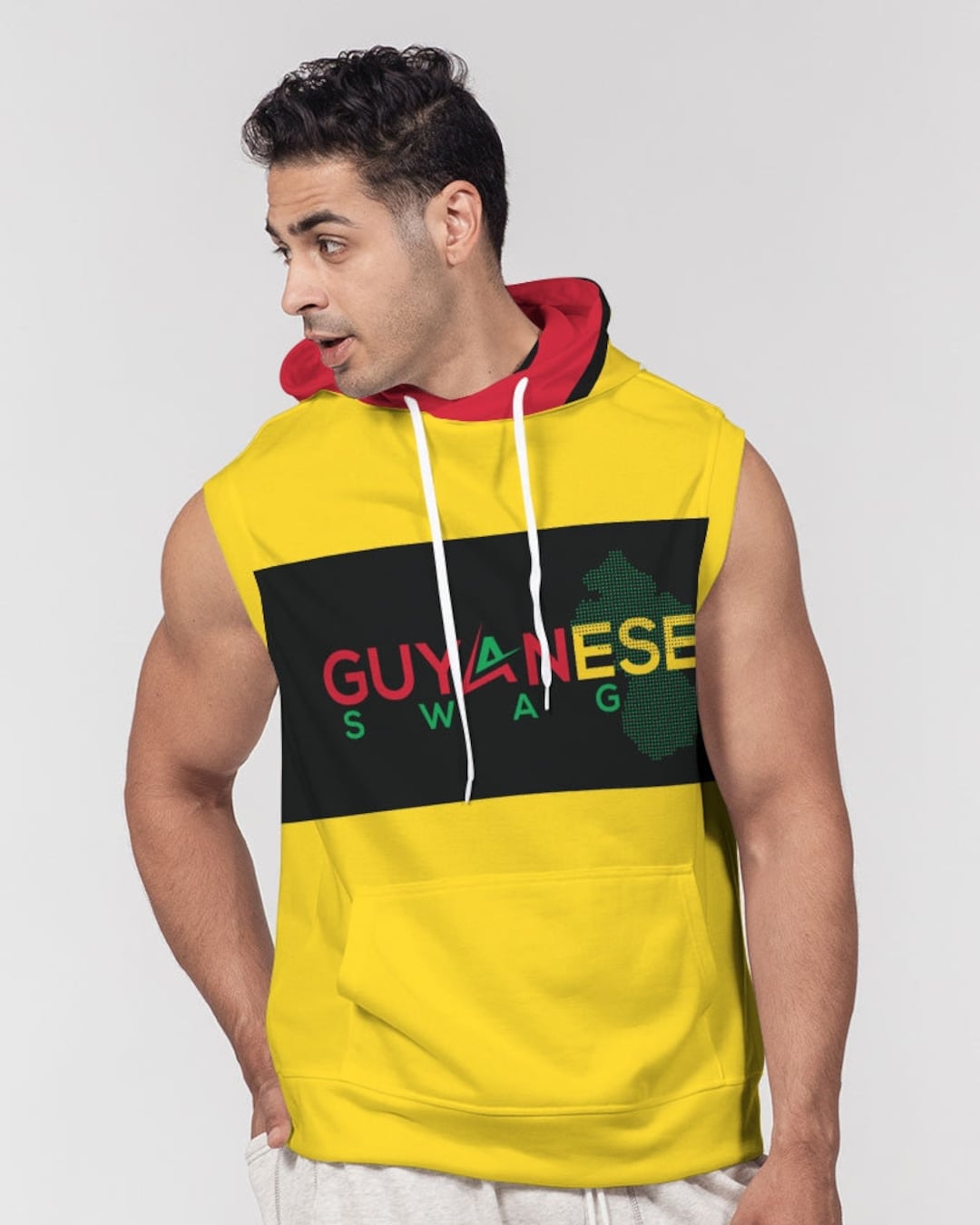 Guyanese Swag Men's Premium Heavyweight Sleeveless Hoodie Etsy