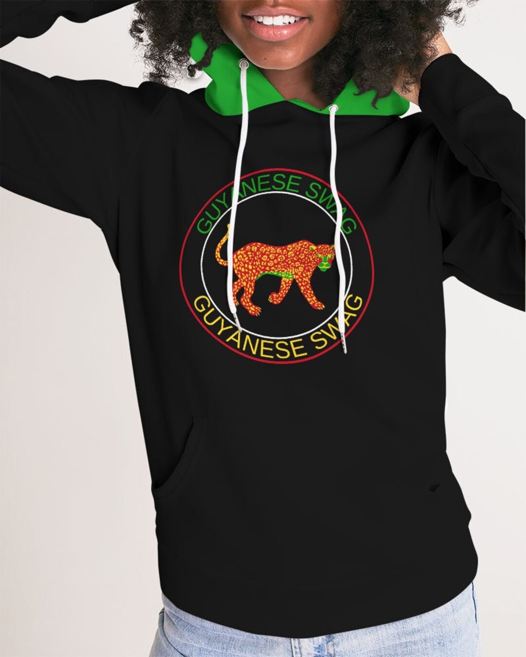 Guyanese Swag™ Jaguar Women's Long Sleeve Hoodie Etsy