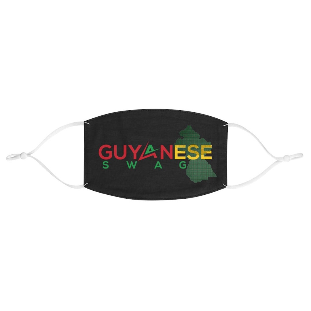 Guyana Flag Face Mask W/ Flter Pocket | Guyanese Mask | Reusable - View #6