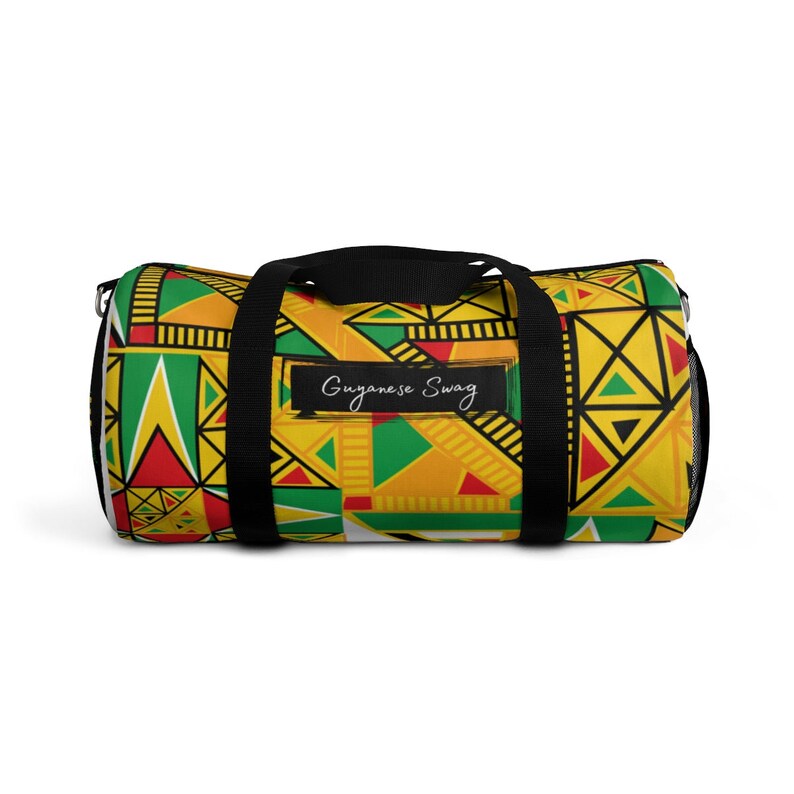 Guyanese Swag Tribal Print Guyana Flag Duffel Bag Etsy
