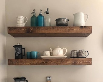 Solid Wood Floating Shelves (Free Shipping)